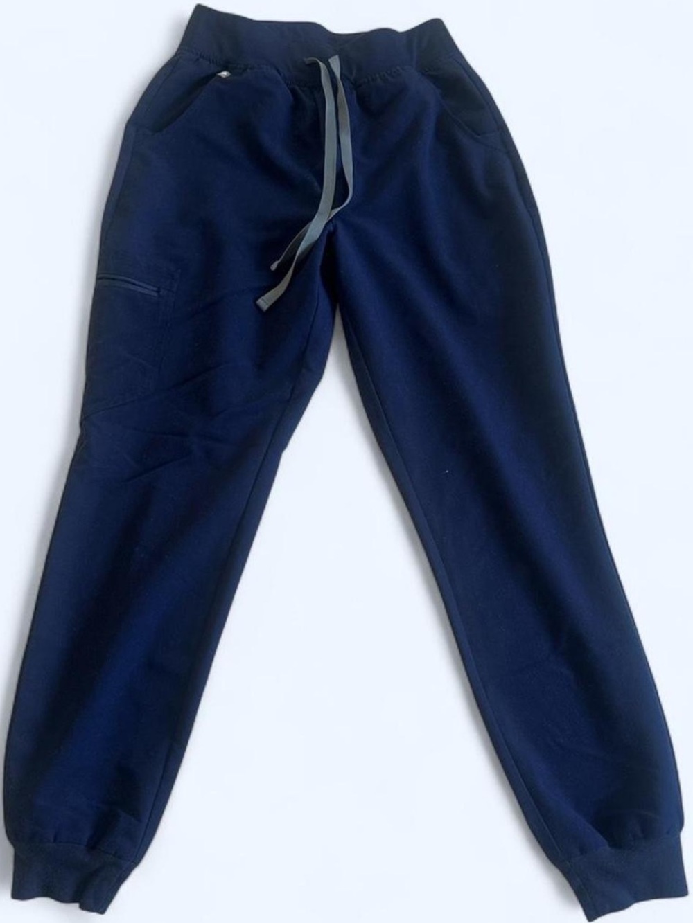 Navy Blue Jogger Scrub Pants | Athletic Fit Drawstring